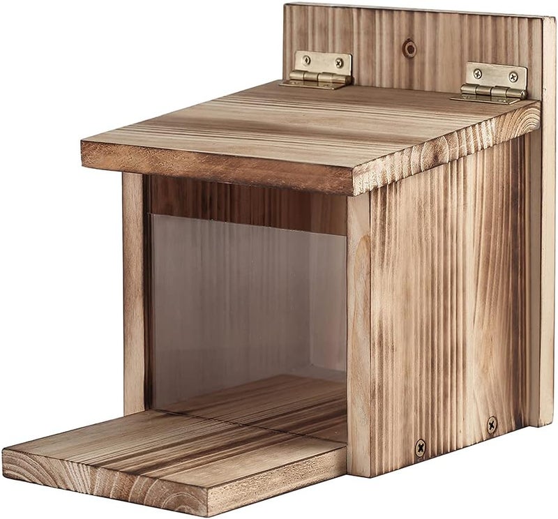 Freezing point Wooden Squirrel Feeder Picnic Table Food Feeder for Outside House Backyard Funny Gifts - Image 1